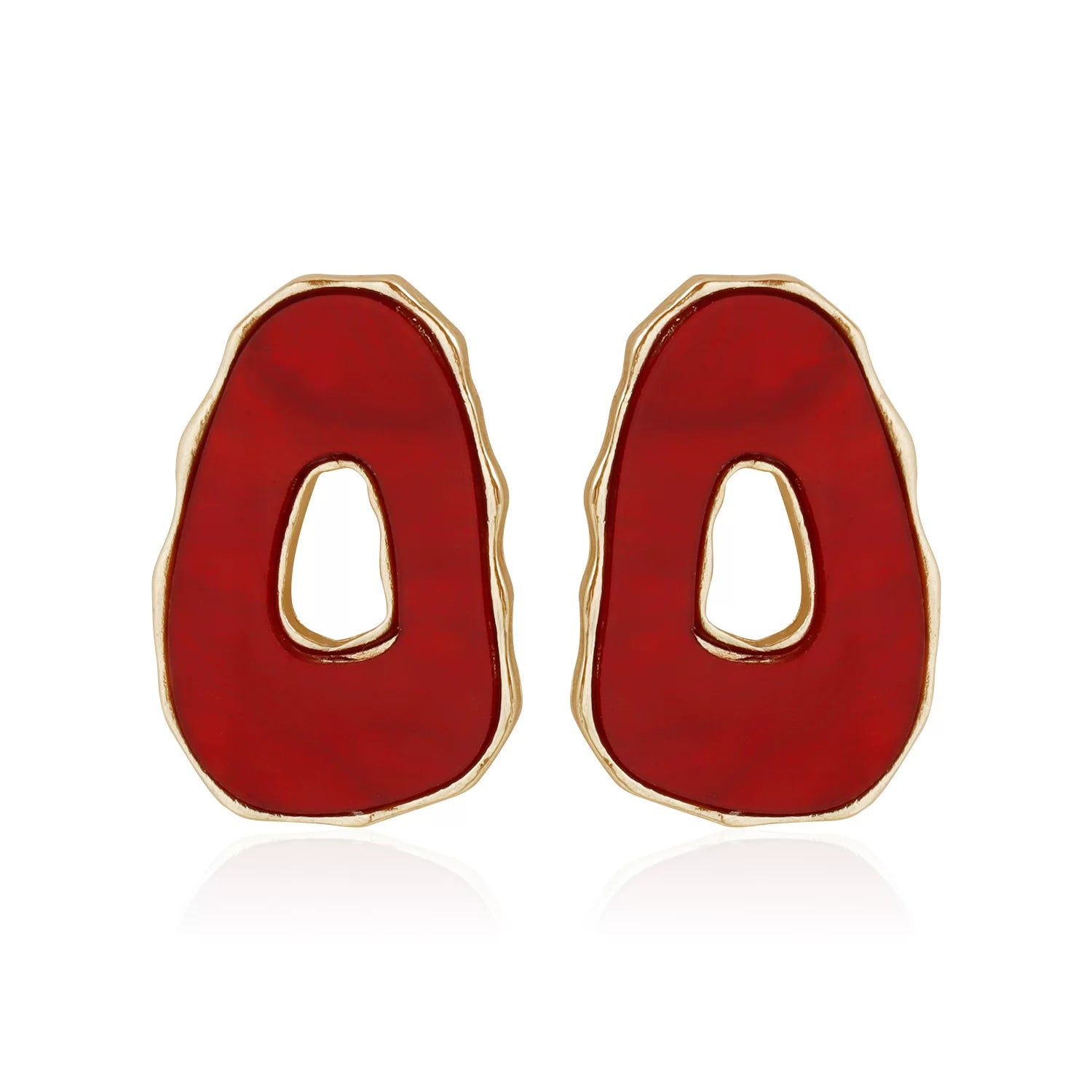 Vintage Sculpture Fluid Irregular Hollow Geometric Fritillary Metal Mixed and Matched Collar Bracelet Earrings Three-piece Versatile Set