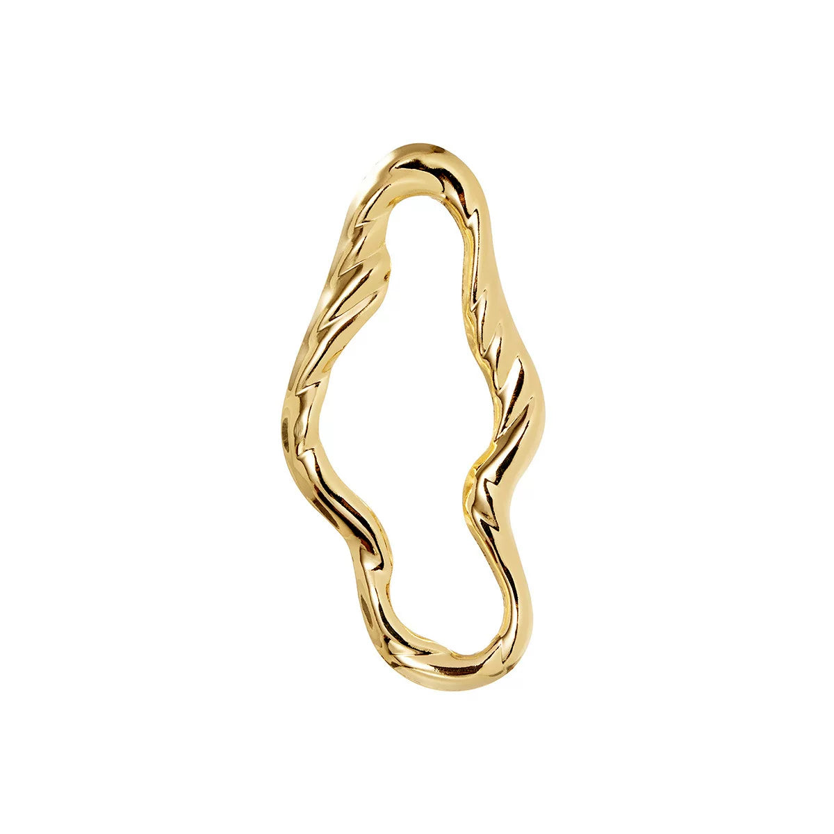 Sculptural Spiral Geometric Smooth Surface Stud Earrings | Gold Alloy | Exaggerated Niche Light Luxury | High-End Fashion Women