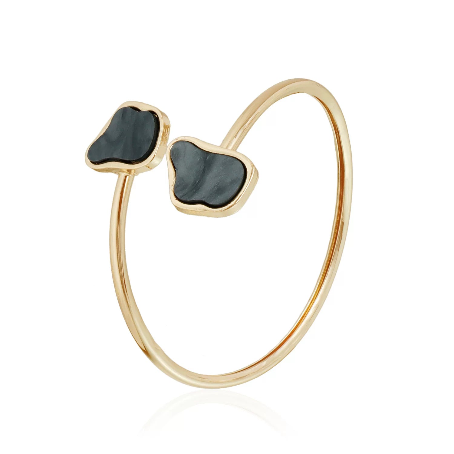 Vintage Sculpture Fluid Irregular Hollow Geometric Fritillary Metal Mixed and Matched Collar Bracelet Earrings Three-piece Versatile Set