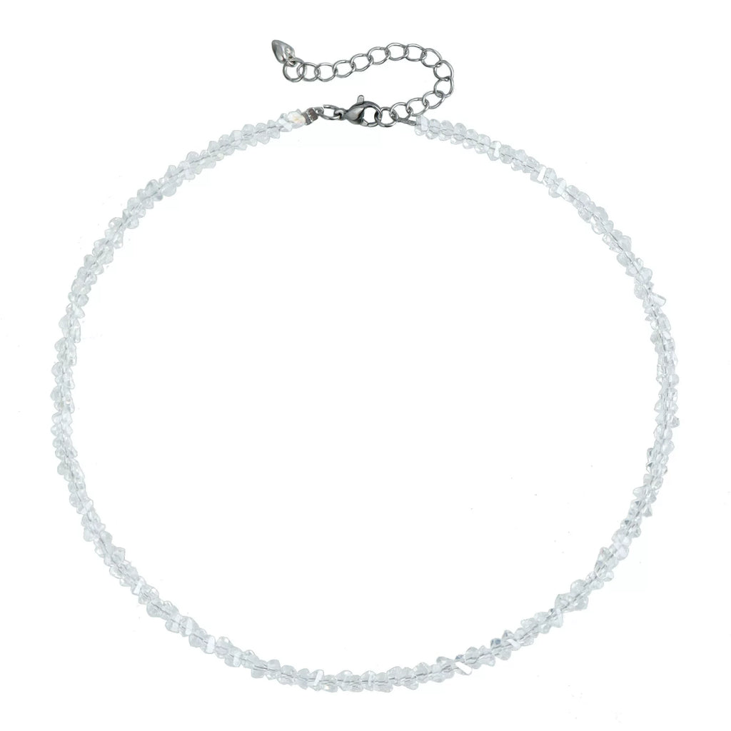 CZ Multi-Faceted Dainty Crystal Pendant Necklace | INS Minimalist Light Luxury | Fashion Collarbone Women