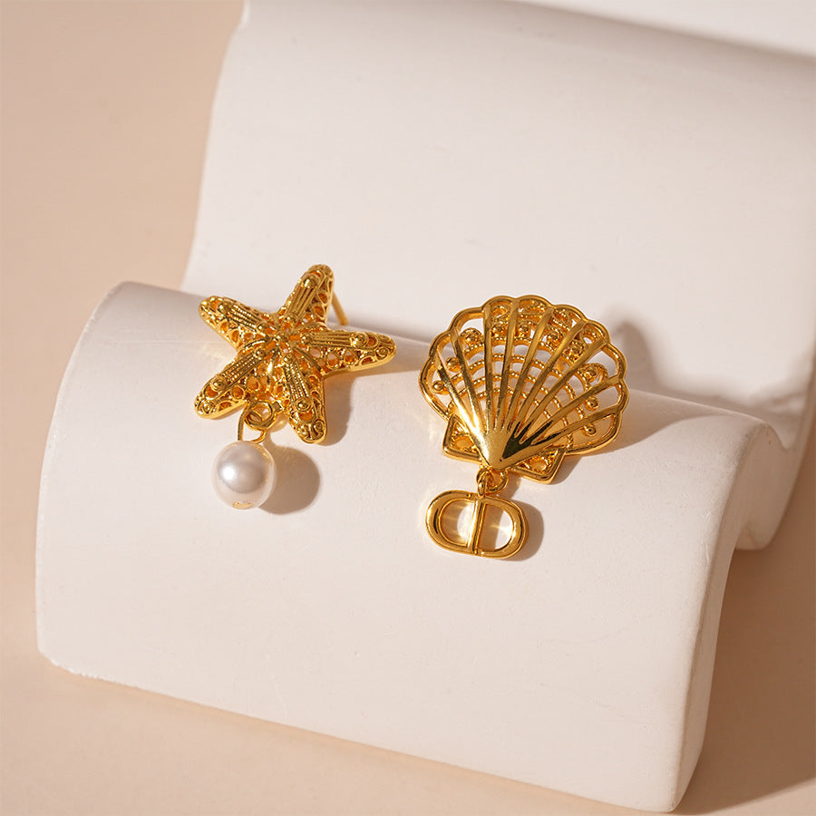 ZAMA DUMA holiday style starfish ocean series bracelet necklace personality Internet celebrity niche temperament high-end sense necklace women