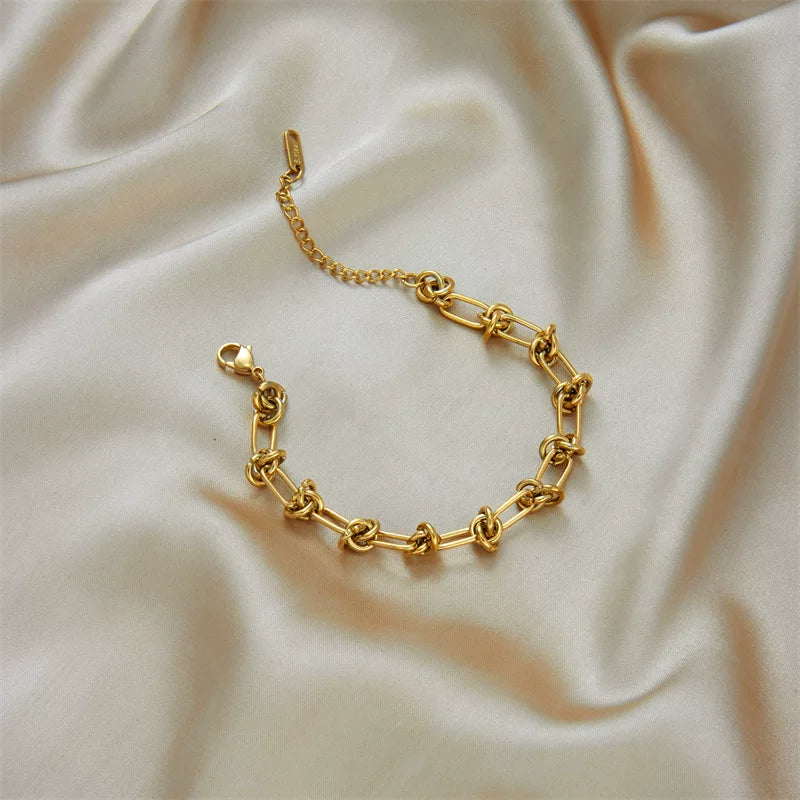 Punk Thorn Chain Titanium Steel Necklace Jewelry Set | K Gold | Heavy Industry Hip Hop Dark Trend | Fashion Women