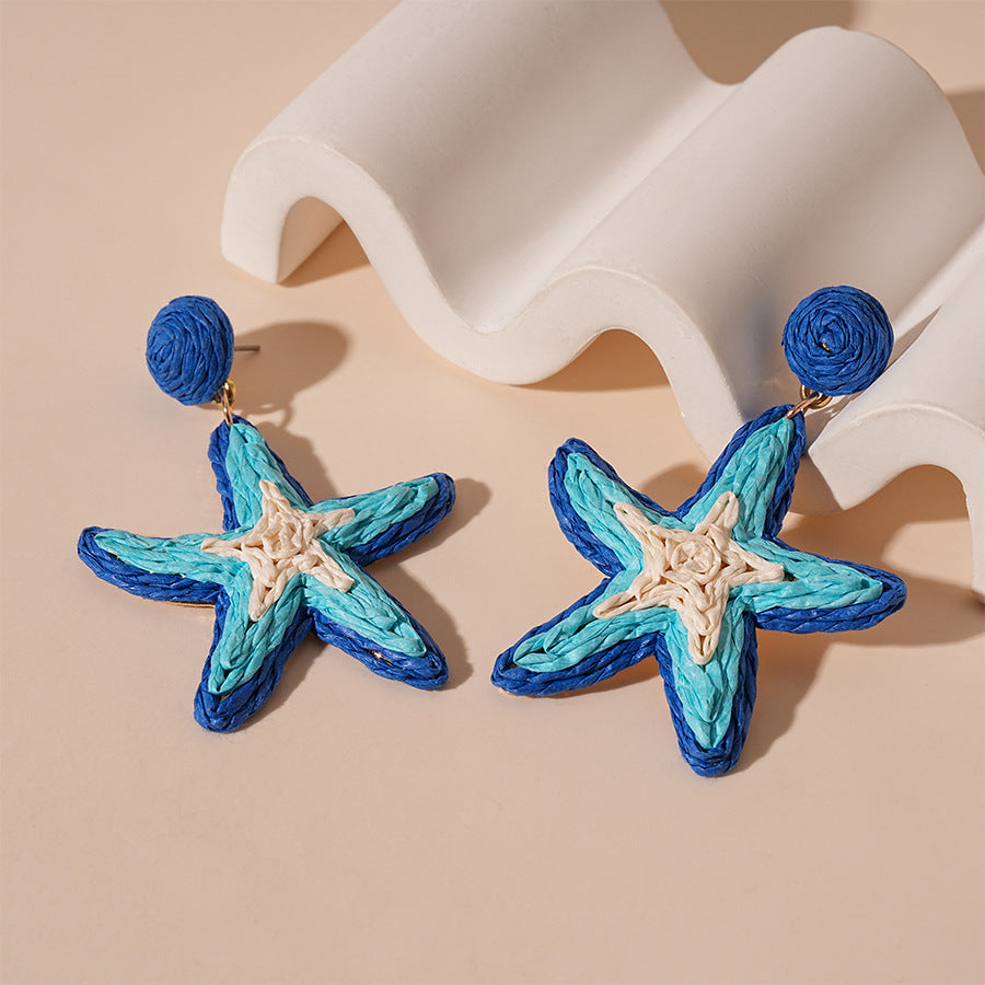 ZAMA DUMA holiday style starfish ocean series bracelet necklace personality Internet celebrity niche temperament high-end sense necklace women