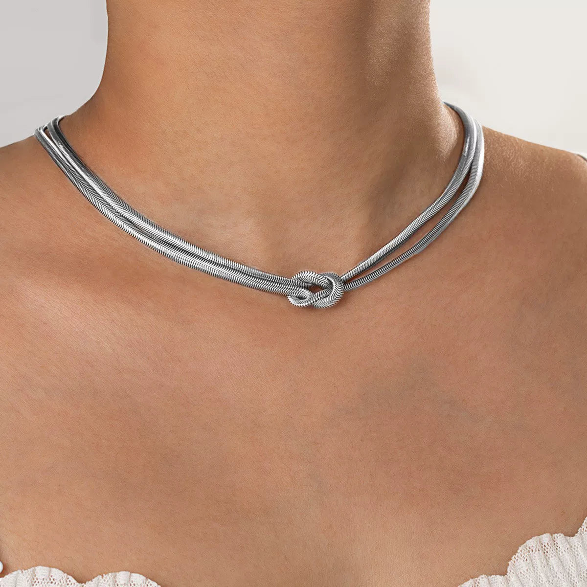 Sculptural Water Drop Quadrilateral CCB Geometric Oversize Pendant Necklace | Alloy | Organic Fluid Dark | Niche Fashion Women