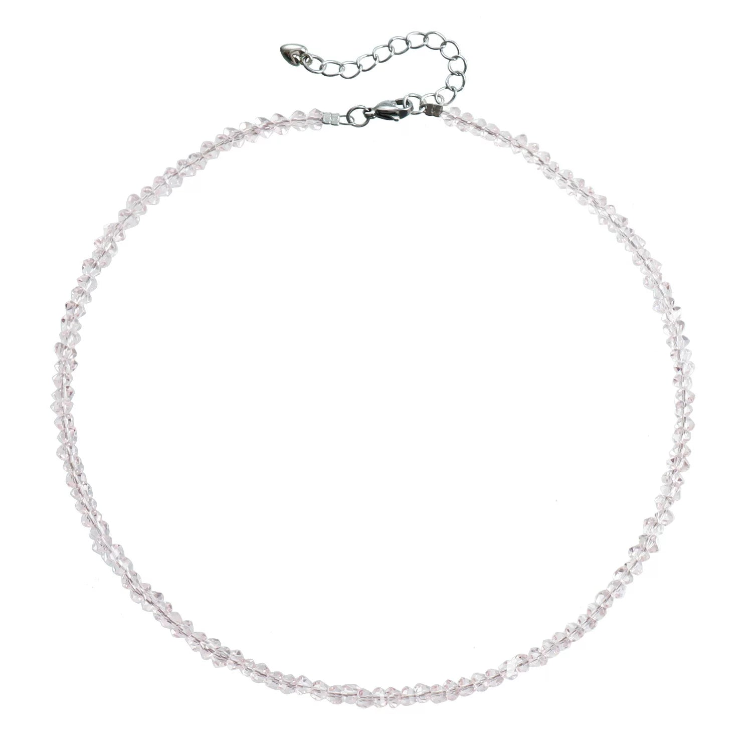 CZ Multi-Faceted Dainty Crystal Pendant Necklace | INS Minimalist Light Luxury | Fashion Collarbone Women