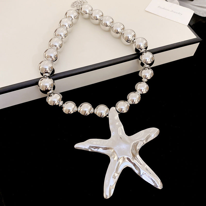 ZAMA DUMA holiday style starfish ocean series bracelet necklace personality Internet celebrity niche temperament high-end sense necklace women