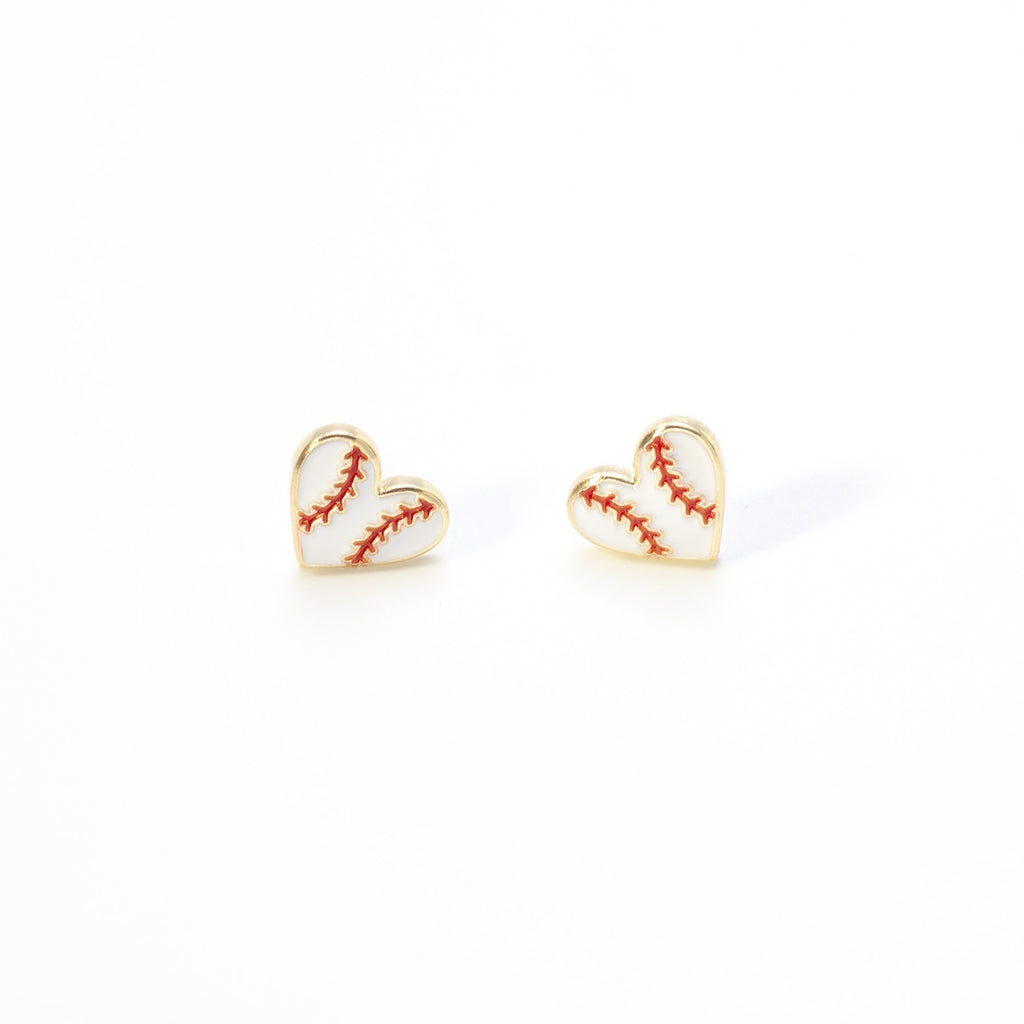 ZAMA DUMA sports competition baseball elements bow love long tassel red stripe creative design trend earrings